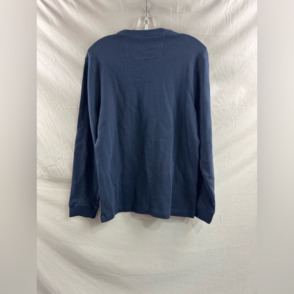 Mens Eddie Bauer Thermal Crew Neck Top Blue - Picture 5 of 5